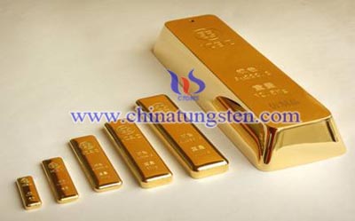 tungsten gold plated bar tungsten gold plated bar